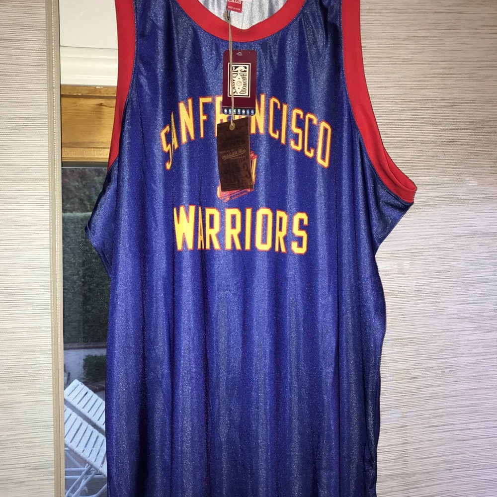 *SOLD* Golden state warriors Mitchell and Ness throwback. Sz. 2XLB